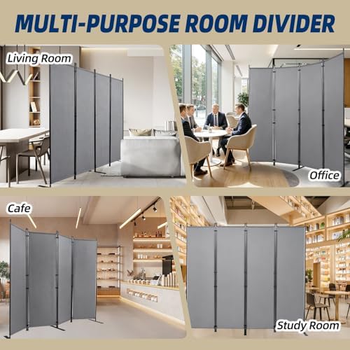 4 Panel Wide Room Divider Wall Screen - Image 7