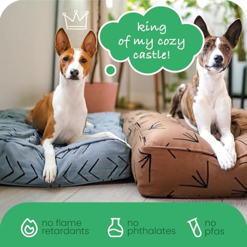 Molly Mutt Silver Gray Dog Bed Cover, Non-Toxic & 100% Cotton - Image 6