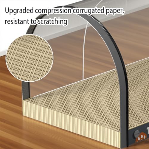 3 Function in 1 Cardboard Cat Scratcher Board, 31.5 in Cat Scratcher House - Image 4