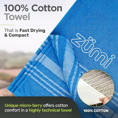 Zumi 100% Cotton Quick Dry Travel Towel - Image 3
