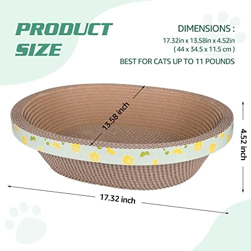 Oval Cat Cardboard Scratcher - Image 5
