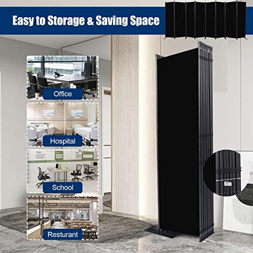 Room Divider 8 Panel-176''Wide, 6FT Room Dividers and Folding Privacy Screen - Image 4