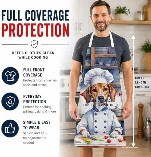 Caroline's Treasures American Foxhound The Chef Apron Cooking Kitchen Server - Image 3