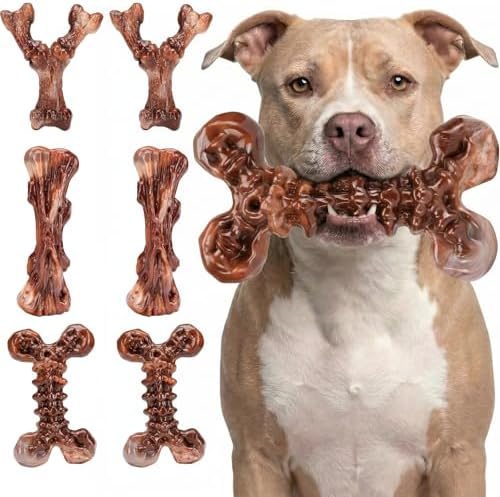 Kseroo 6-Pack Bacon Flavored Dog Chew Toys by KserooDogToys