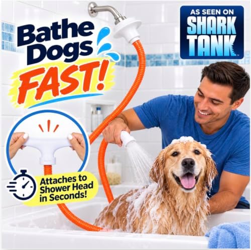 Rinseroo Dog Shower Attachment Hose – Slip-On Pet Sprayer - Image 2