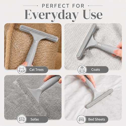 3 Pack Dog Cat Hair Remover, Carpet Rake and Fabric Lint Scraper - Image 4