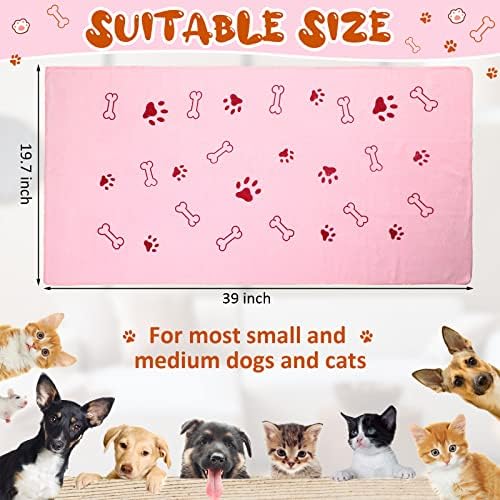Irenare 12 Pack Dog Bath Towel Set 20'' x 39'' Microfiber - Image 2
