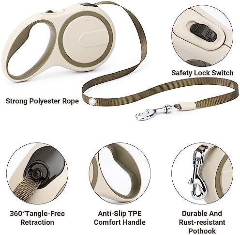 Segarty Retractable Leash Small Dog, 16ft Heavy Duty Walking Dog Leash - Image 3
