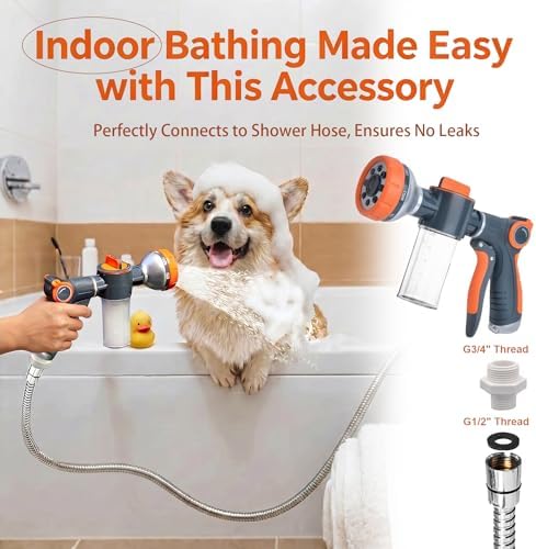 8-in-1 Dog Washing Hose Attachment - Image 4