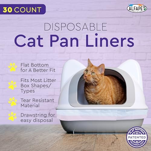 Alfapet Extra Large cat Litter Box Liners-6 Boxes- Heavy Duty 2 mil Thick - Image 2