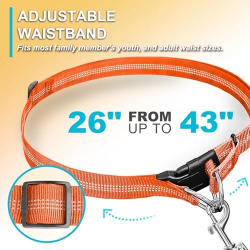Laqibak Hands Free Dog Leash, Adjustable Waist Leash - Image 2