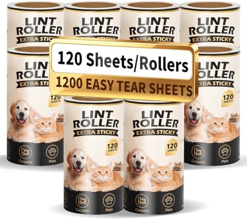 Extra Sticky Lint Roller Refills by RINOVIQ