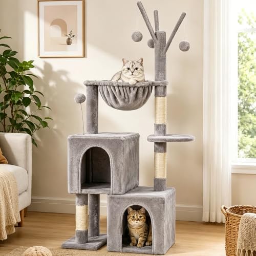 51“ Cat Tree for Indoor Cats, Medium Multi Level Cat Tower - Image 2