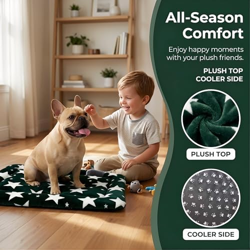 Dog Bed Mat - Reversible Dog Crate Bed Mats, Soft & Breathable Kennel Pad - Image 2