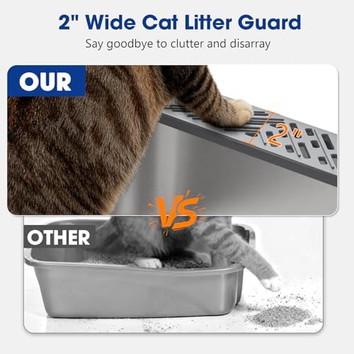 2 Pack Small Stainless Steel Litter Box - Image 2