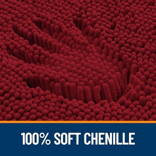 OLANLY Large Bathroom Rugs 47x32, Extra Soft Absorbent Chenille Bath Rugs - Image 3