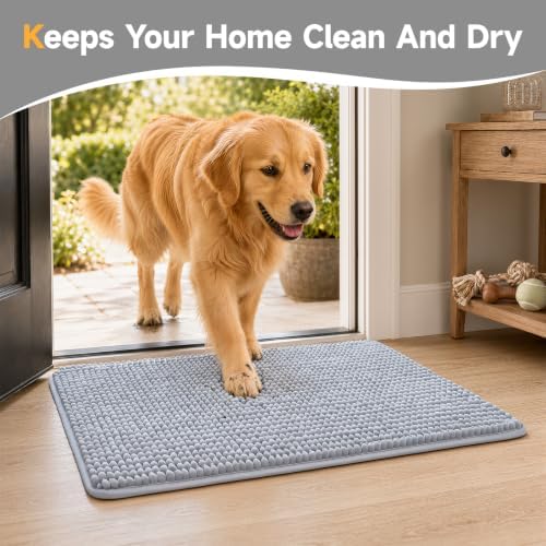 Ophanie Grey Door Mat 28x18, Muddy Mats - Image 4