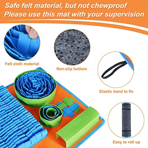 Vivifying Snuffle Mat for Dogs, Interactive Dog Puzzle Toy for Boredom - Image 3
