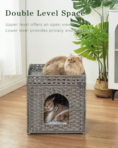 SETVSON Cat Houses for Indoor Cats Extra Large Double Cat Cave - Image 2