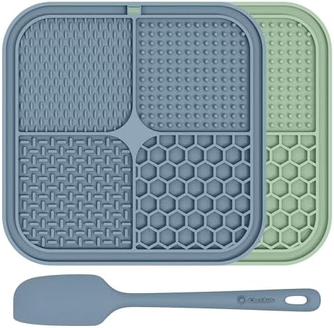 ChefAide 2 Pack Lick Mat for Dogs, Cats & Puppies by ChefAide