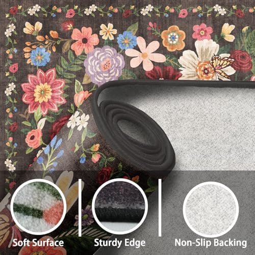 Bath Mat 17x24 Non Slip, Washable Low Pile Area Rug - Image 5