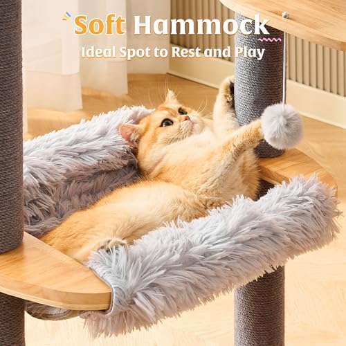 HITTITE Solid Wood Cat Tree Tower - Image 4