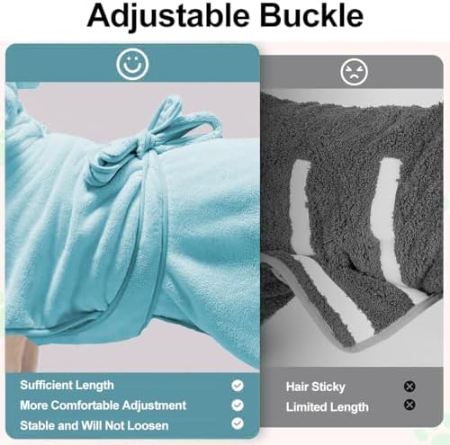 Medium to Large Size Dog Bathrobe, Quick Drying Super Absorbent, Warm Dog Towels - Image 5