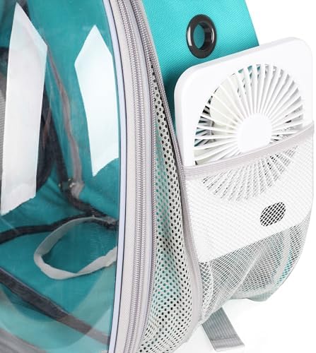 LOLLIMEOW Mini Fan for Pet Carrier Backpack, Bubble Backpack Carrier, Cats and - Image 2