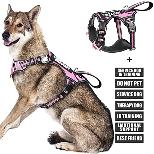 WINSEE Service Dog Vest No Pull Dog Harness by WINSEE