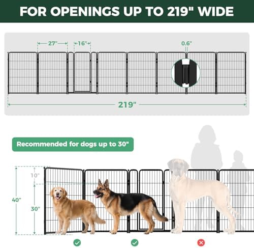 FXW Dog Gate, Extra Wide Adjustable - Image 6