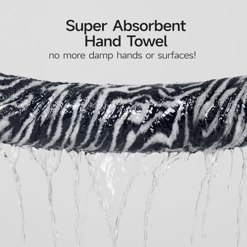 REDKISS 100% Cotton Zebra Striped Hand Towels - Image 6