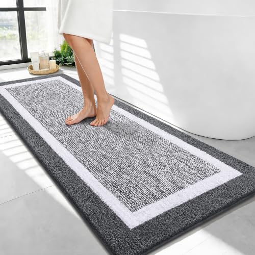 OLANLY Bathroom Runner Rugs 47x24, Long Bath Mats by OLANLY