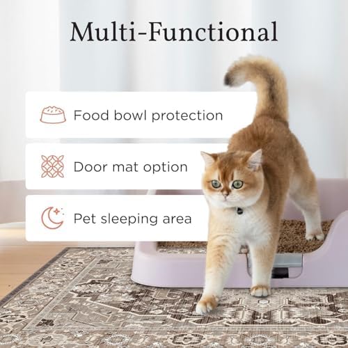 Lovewag Cat Litter Mat, Litter Box Mat, Jade Quilt, 2 Pack - Image 7