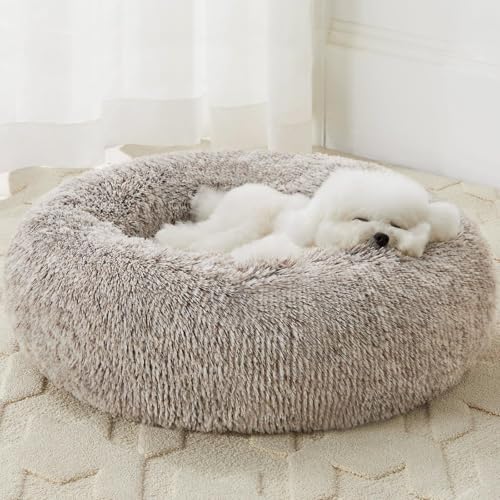 WNPETHOME Large Round Calming Dog Bed Cat Bed by WNPETHOMEPETSHOME