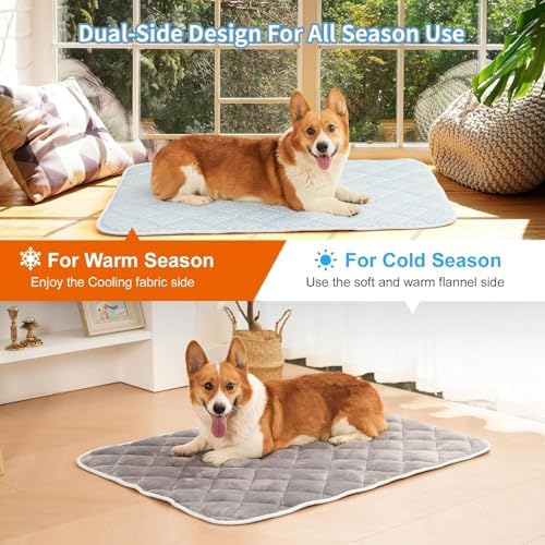 Cooling Mat for Dogs, Thick & Double-Sided Dog Cooling Mat, Self-Cooling Dog Bed - Image 4