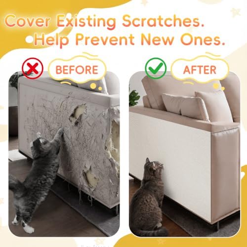 Cat Scratch Furniture Protector, Self-Adhesive Cat Couch Protector - Image 4