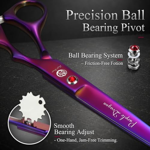 Purple Dragon Dog Grooming Scissors Set - Image 4