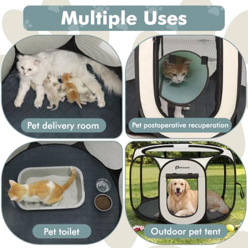 Persure Dog Cat Playpen Tent Crate Cage - Image 2