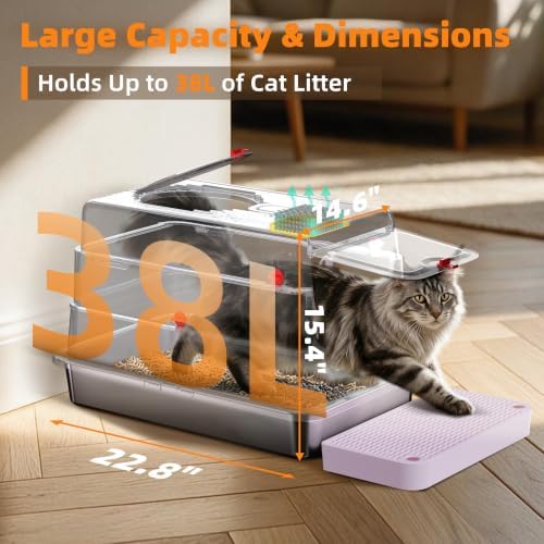4-in-1 Stainless Steel Cat Litter Box - Image 3