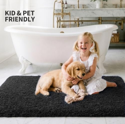 ILANGO Bathroom Rugs 48" × 24", Extra Soft Absorbent Microfiber Bath Rugs - Image 2