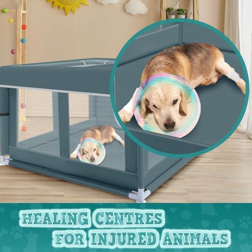 XVISHX 42x42 Inch Puppy Playpen - Image 4