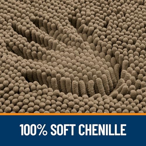 OLANLY Bathroom Runner Rugs 59x24, Extra Soft Absorbent Chenille Bath Rugs - Image 3