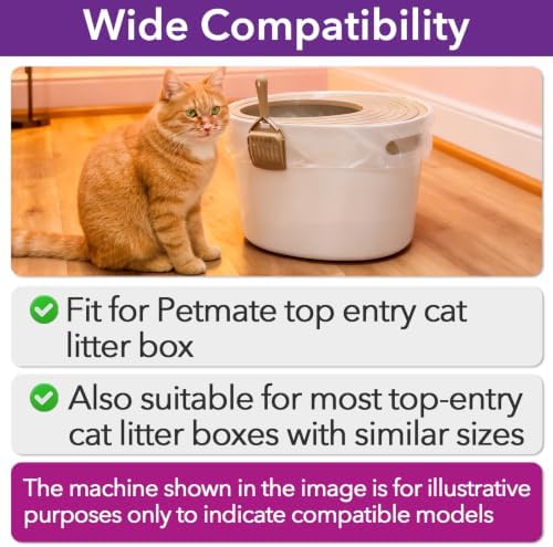 50 Pcs Thick Top Entry Litter Pan Liners Compatible - Image 4