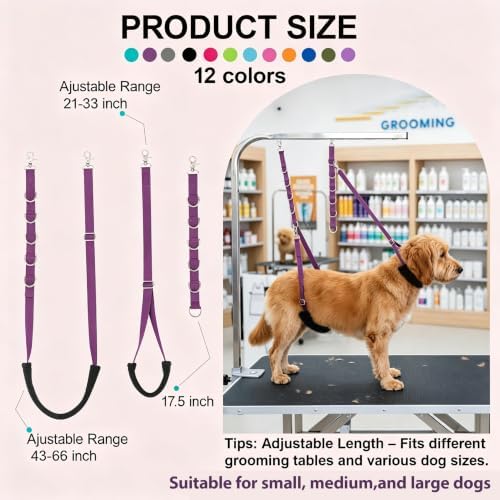Dog Grooming Belly Straps Belly Band & Loop Extension Set - Image 3