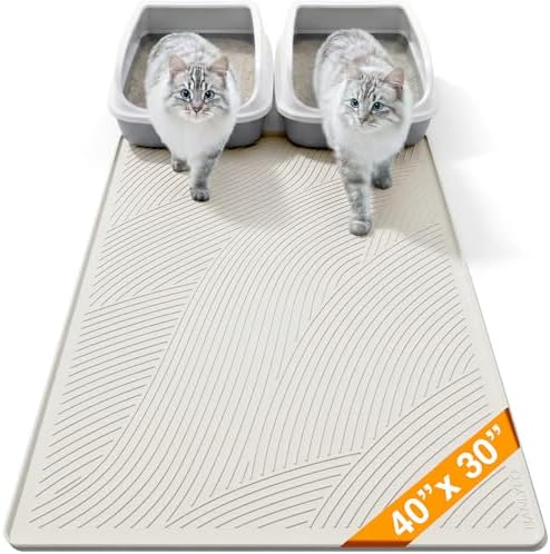 Cat Litter Box Mat by BANLYEO