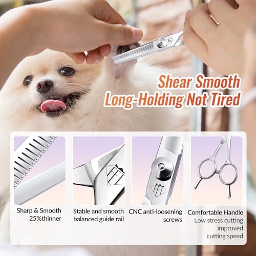 Dog Grooming Scissors: 4.75" Pet Thinning Shears Made Of Advanced Stainless - Image 5