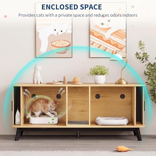 Cat Litter Box Furniture for 2 Cats - Image 6