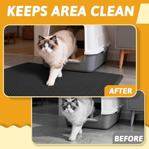 Pieviev Litter Mat, Double-Layer Waterproof Trapping Mat - Image 5