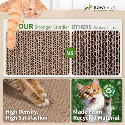 CAPHAUS Infinity Cat Scratcher Lounger, Reversible Scratcher, Large Cat - Image 4