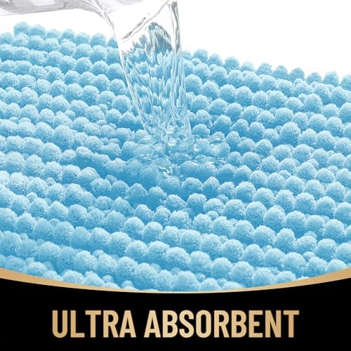 OLANLY Thick Chenille Small Bathroom Rugs Mats 24x16, Sky Blue - Image 3